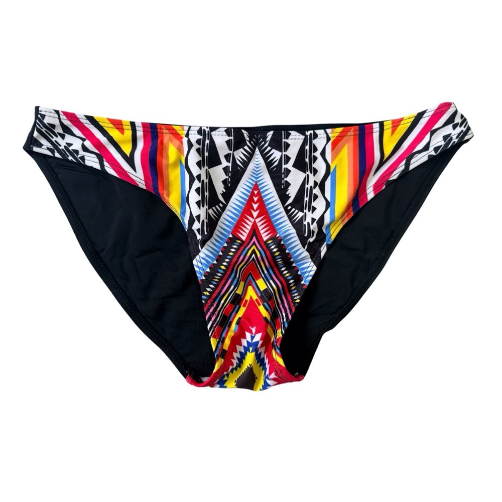 High-Neck Racerback 2-Piece Bikini Multicolor Womens Size Medium - Picture 4 of 7